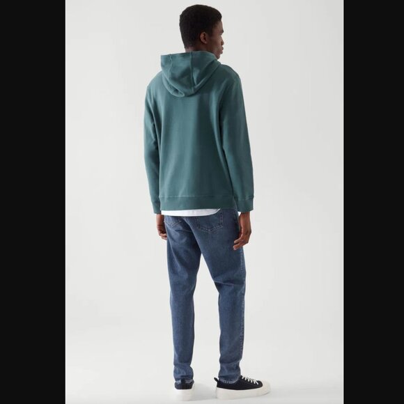 COS Relaxed Fit Hoodie Green Sz. M - Picture 4 of 8